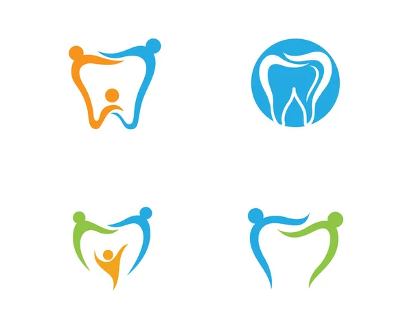 Smile Dental logo Plantilla vector ilustración icono diseño — Vector de stock