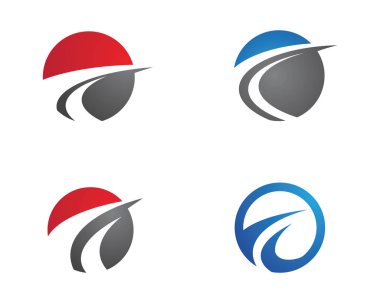 Daha Hızlı Logo Şablonu vektör çizimi tasarımı