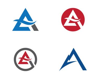 Bir Harf Logosu İş Şablonu Vektör simgesi