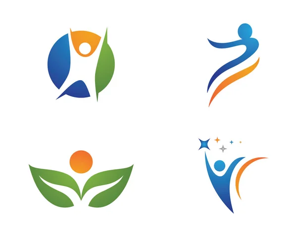 Plantilla de logotipo de salud — Vector de stock