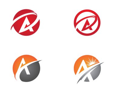 Bir Harf Logosu İş Şablonu Vektör simgesi