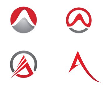 Bir Harf Logosu İş Şablonu Vektör simgesi