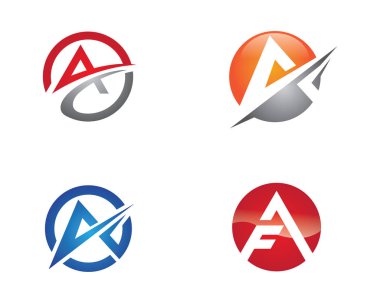 Bir Harf Logosu İş Şablonu Vektör simgesi