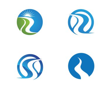 S harfi logosu, ses simgesi tasarım şablonu ögesi