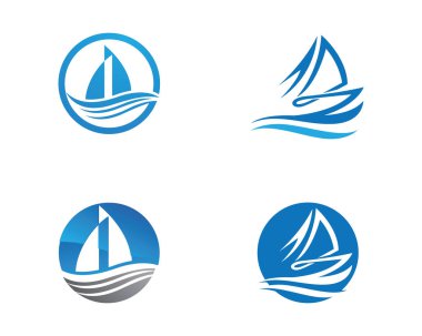 seyahat gemisi Logo Şablonu vektör simgesi tasarımı