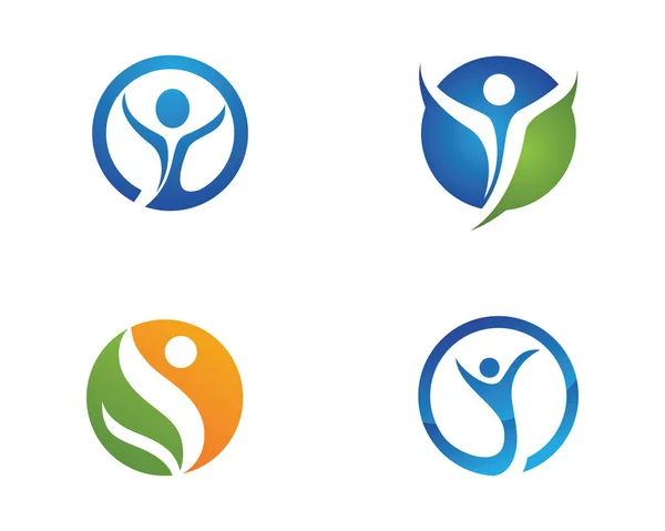 Logotipo de vida saludable — Archivo Imágenes Vectoriales