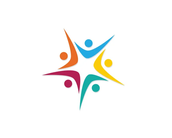 Adopcja i opieka społeczna Ikona wektora szablonu logo — Wektor stockowy