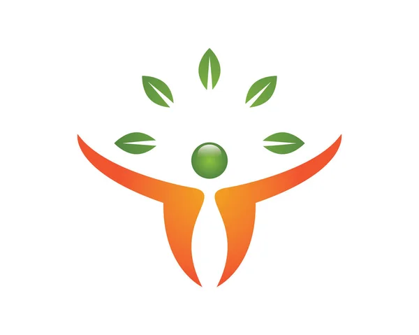 Logo vie saine — Image vectorielle