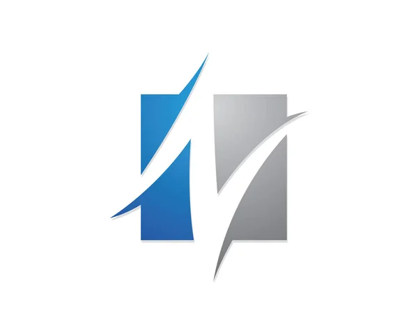 N Lettre Modèle de logo icône vectorielle — Image vectorielle