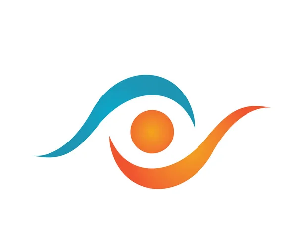 Identidad de marca Diseño del logotipo del vector de cuidado ocular corporativo — Archivo Imágenes Vectoriales