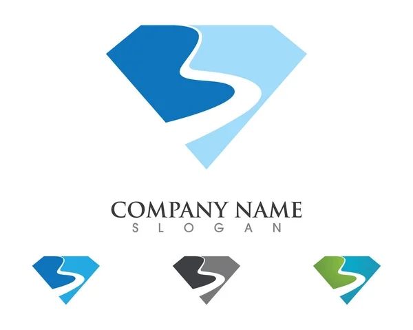 Diamond Logo šablona — Stockový vektor