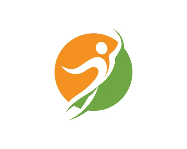 Логотип здоровой жизни — стоковый вектор