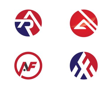 Bir Harf Logosu İş Şablonu Vektör simgesi