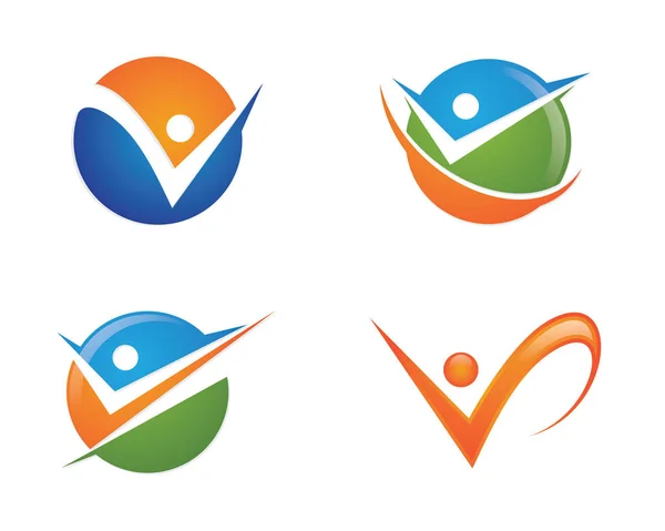 Logotipo de vida saludable — Vector de stock