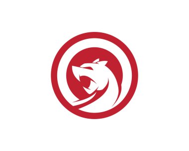 Cheetah logo şablonu vektör simge illüstrasyon tasarımı