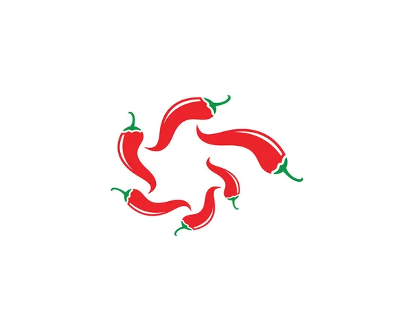 Chili logo szablon wektor ikona ilustracja projekt — Wektor stockowy