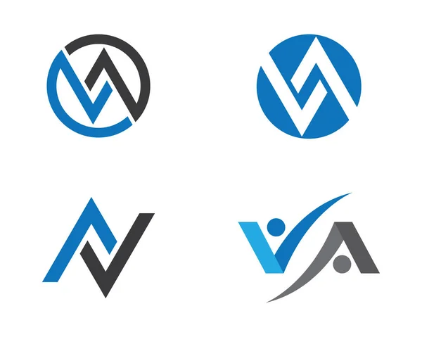 V Letter Logo Geschäftsvorlage Vektor Icon — Stockvektor