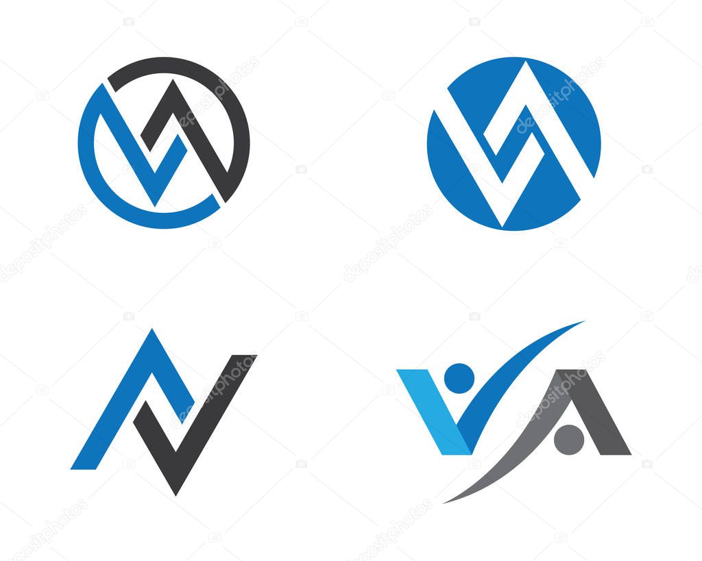 V Letter Logo Business Template Vector icon