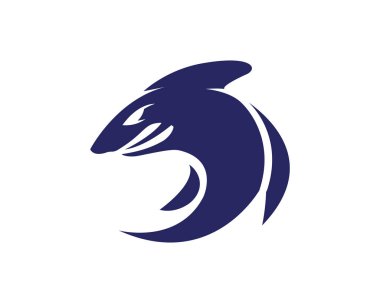 köpekbalığı logo şablonu