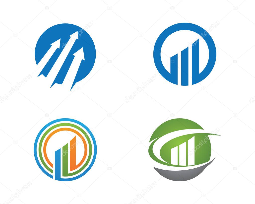 Business Finance professional logo template vector icon