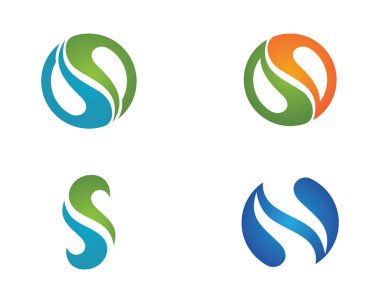 S Harfi Logo şablonu