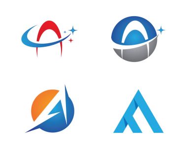 Bir Harf Logosu İş Şablonu Vektör simgesi