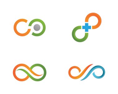 Sonsuzluk Tasarımı Sonsuzluk logo Vektörü Logo şablonu