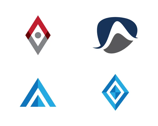 Um ícone de vetor de modelo de negócio de logotipo de carta —  Vetores de Stock
