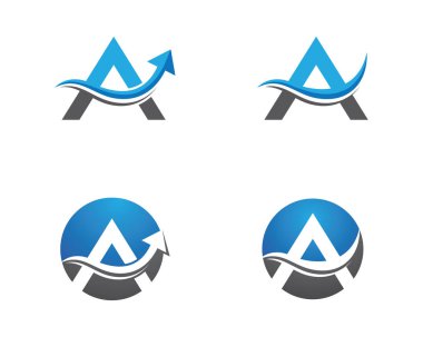 Bir Harf Logosu İş Şablonu Vektör simgesi