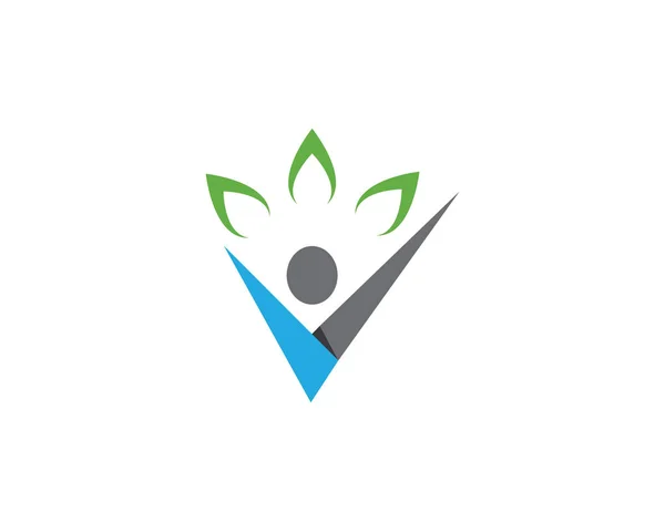 Hälsosamt liv logotyp — Stock vektor