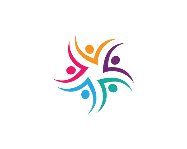 Îngrijire comunitară Logo — Vector de stoc