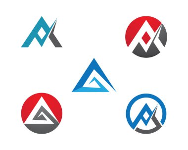 Bir Harf Logosu İş Şablonu Vektör simgesi