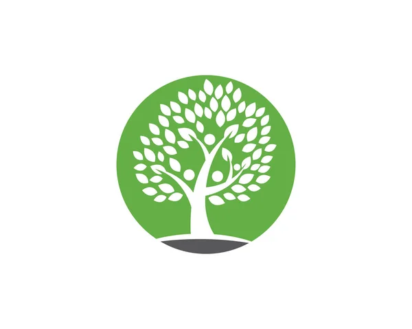 Logos di foglia verde ecologia elemento natura icona vettoriale — Vettoriale Stock