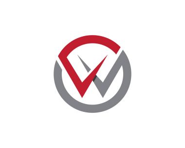 W Harfi Logo İş Şablonu Vektör simgesi