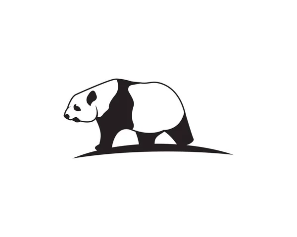 Panda Logo Vorlage Vektor Illustration — Stockvektor