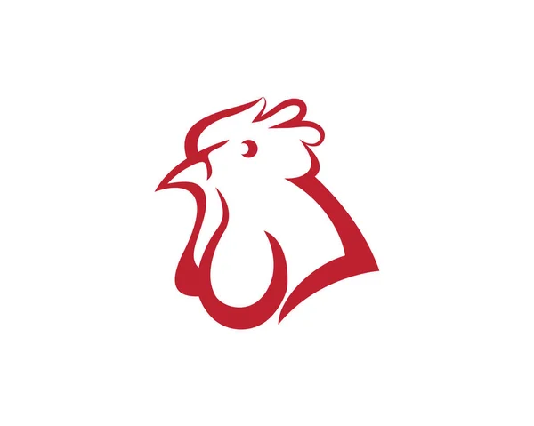 Plantilla de logotipo de gallo — Vector de stock