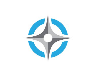 Pusula Logo Şablonu vektör resimleme tasarımı
