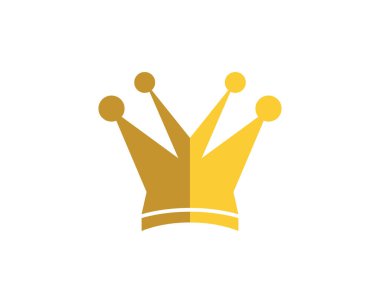Crown Logo Şablonu vektör çizimi