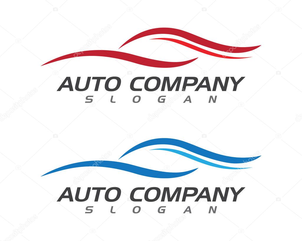 Speed Auto car Logo Template vector icon
