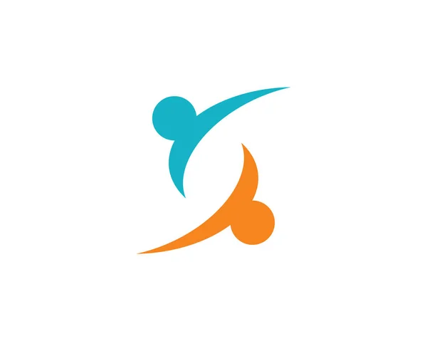 Logo wspólnotowe opieki — Wektor stockowy
