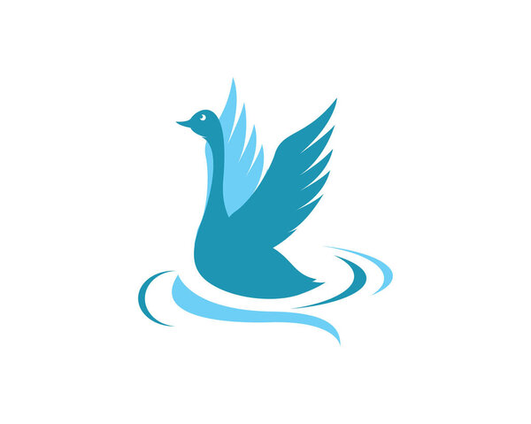 Шаблон логотипа Swan
