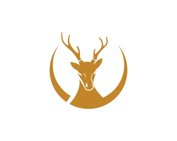 Modelo de logotipo de veado —  Vetores de Stock