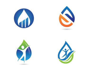 su damlası Logo Şablonu vektör çizimi tasarımı