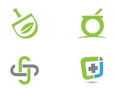 Tıbbi Logo vektör çizim tasarım şablonu