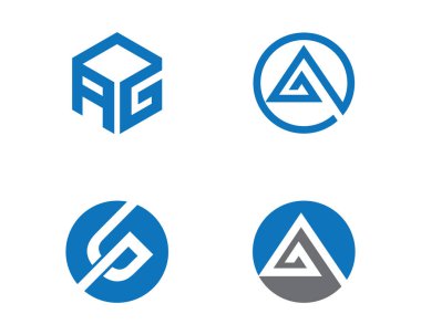 Bir Harf Logosu İş Şablonu Vektör simgesi