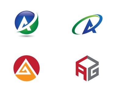 Bir Harf Logosu İş Şablonu Vektör simgesi