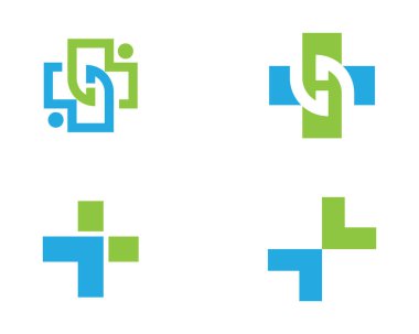 Tıbbi Logo vektör çizim tasarım şablonu