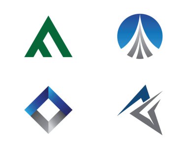 Bir Harf Logosu İş Şablonu Vektör simgesi