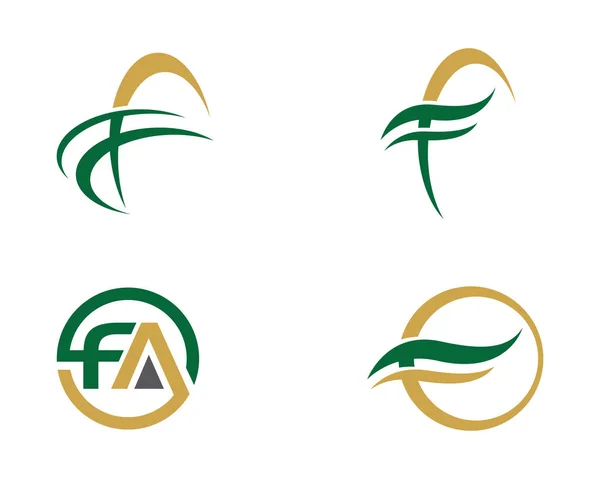 F Letter Logo Business Template Vector pictogram — Stockvector
