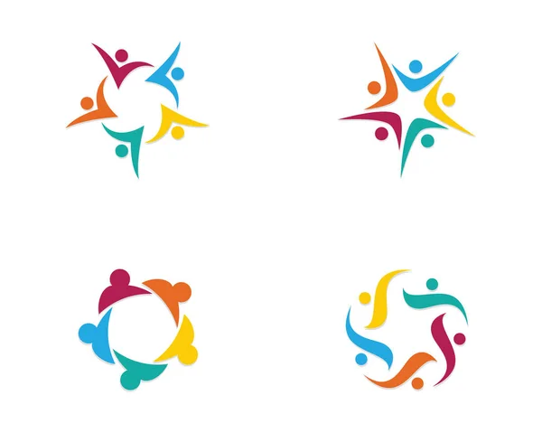 Toplum bakım Logo — Stok Vektör